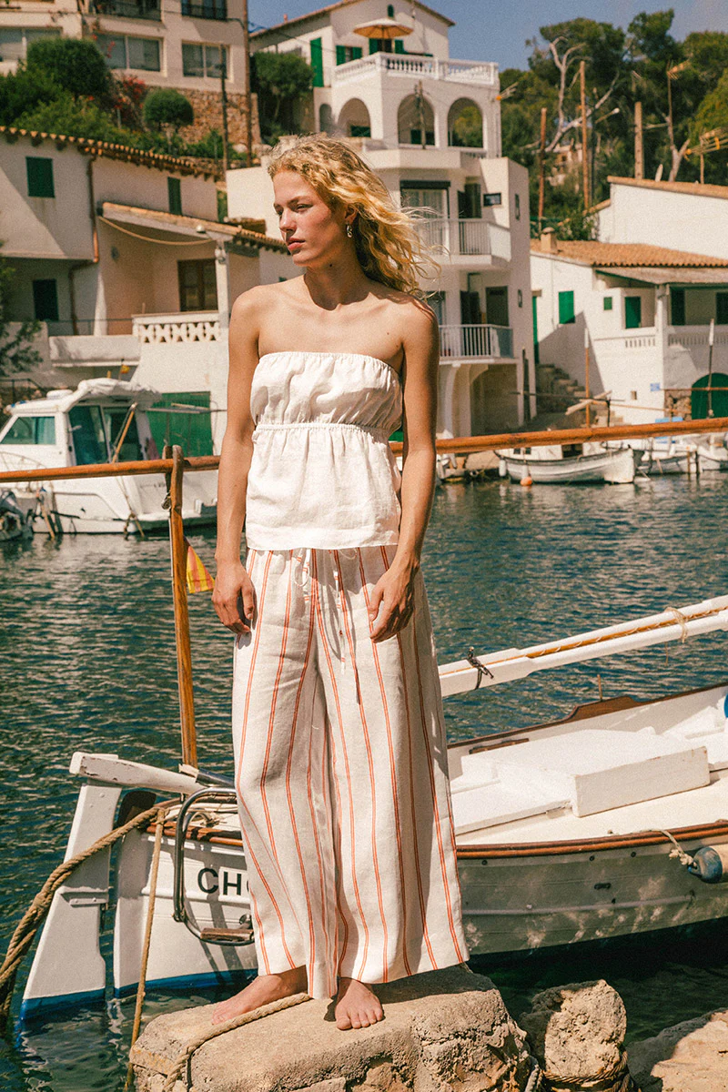 FIGUERA Top - soft white linen - Image 3