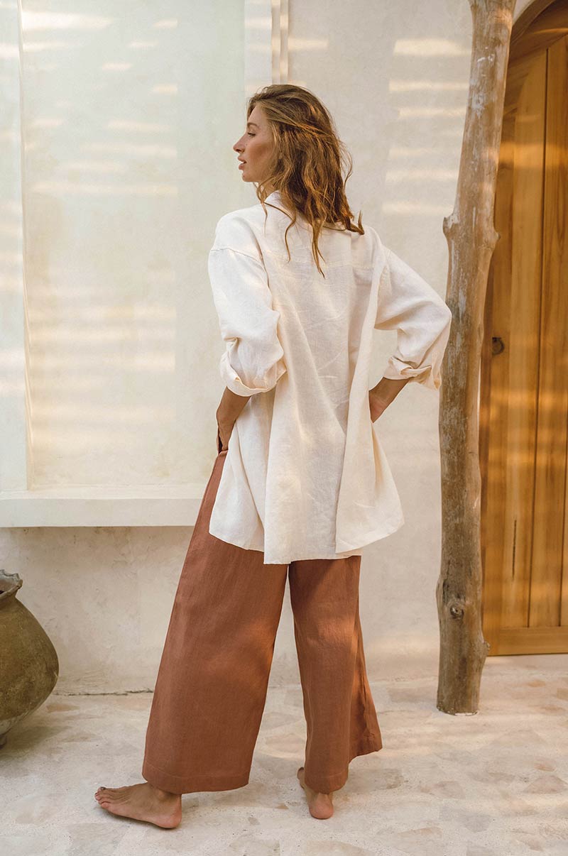 SUMMER Shirt Dress - coconut linen - Image 6